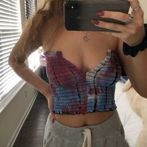 Tie dye tube top